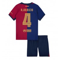 Barcelona Ronald Araujo #4 Fotballklær Hjemmedraktsett Barn 2024-25 Kortermet (+ korte bukser)